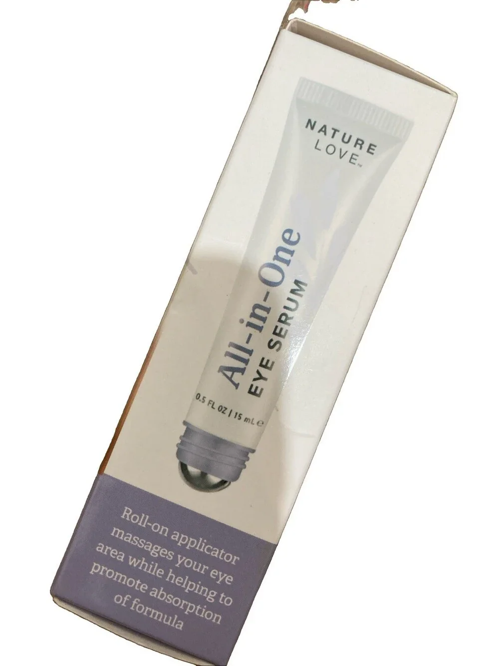 NatureLove All In One Eye Serum Caffeine Vit C Hyalur Acid & Squalane Rollerball